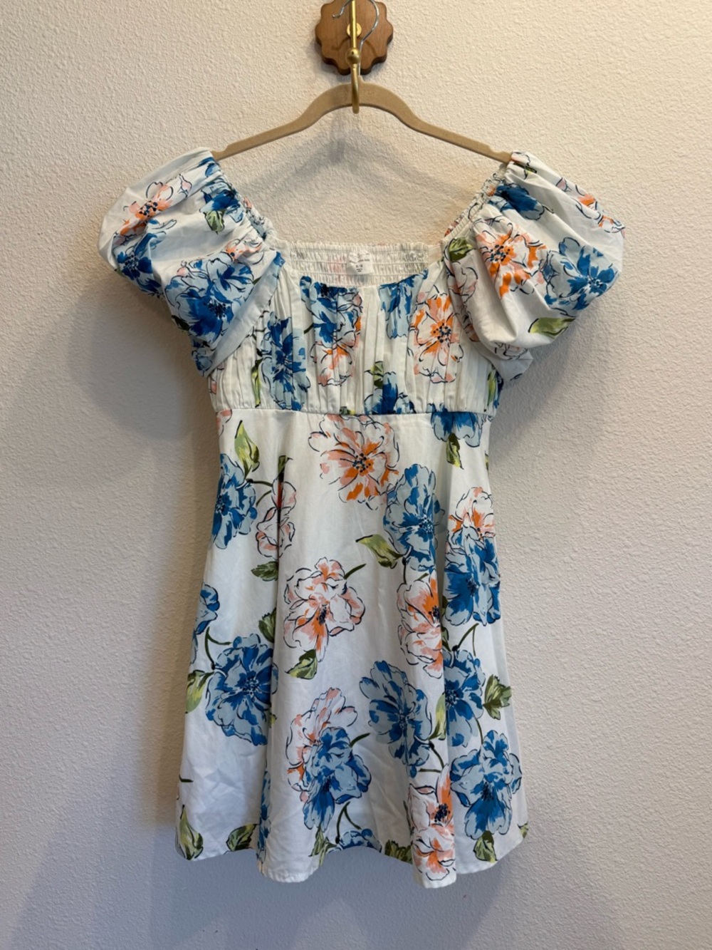 Abercrombie Kids Floral Puff Sleeve Dress | Girls 9-10